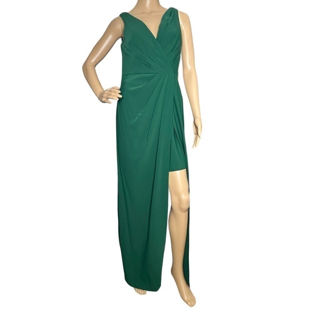 Jenny Packham Peekaboo Bridesmaid Dress Hunter Green NWT 6